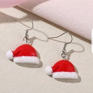 ✨3 for $28✨🆕 RED SANTA HAT EARRINGS